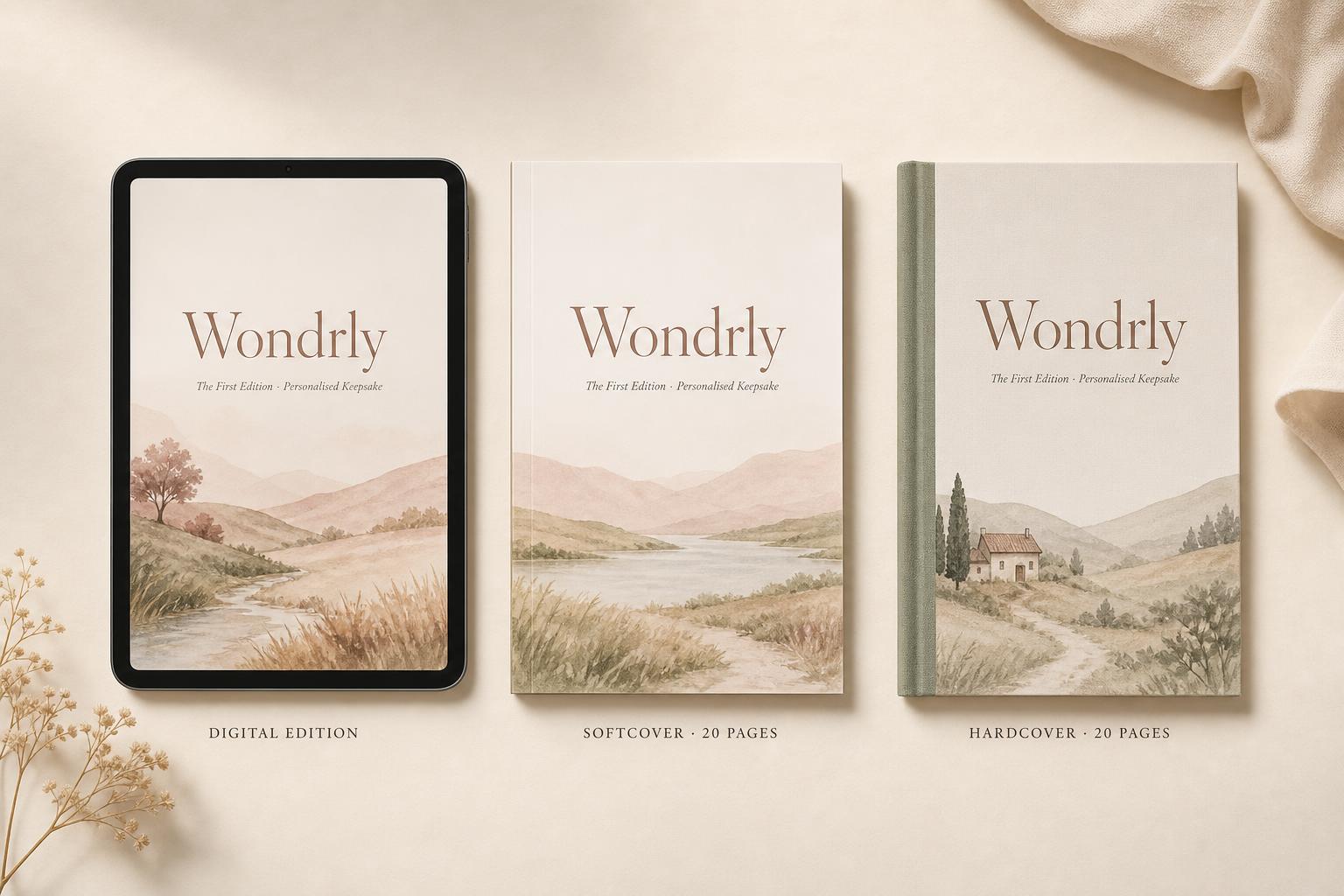 A stack of Wondrly First Edition storybooks
