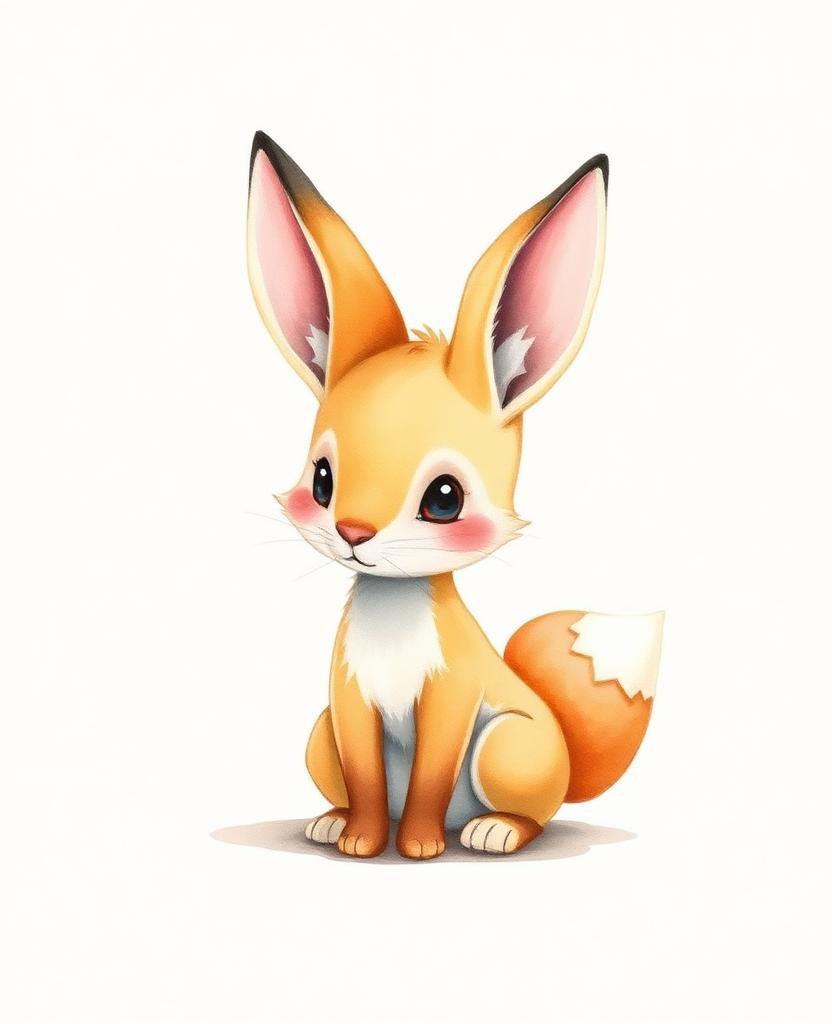 Sunny — Wondrly character portrait reimagined from a child's invented animal drawing